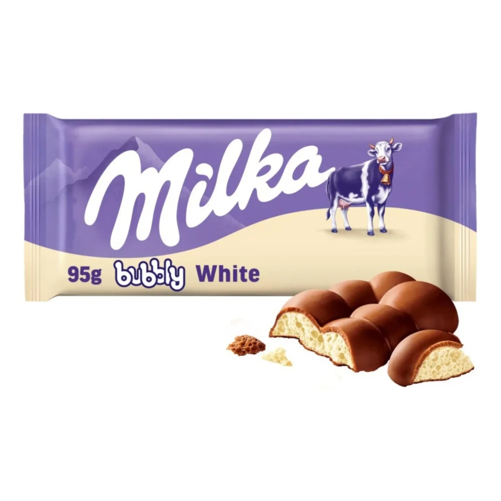 ΣΟΚΟΛΑΤΑ MILKA BUBBLY WHITE 95gr