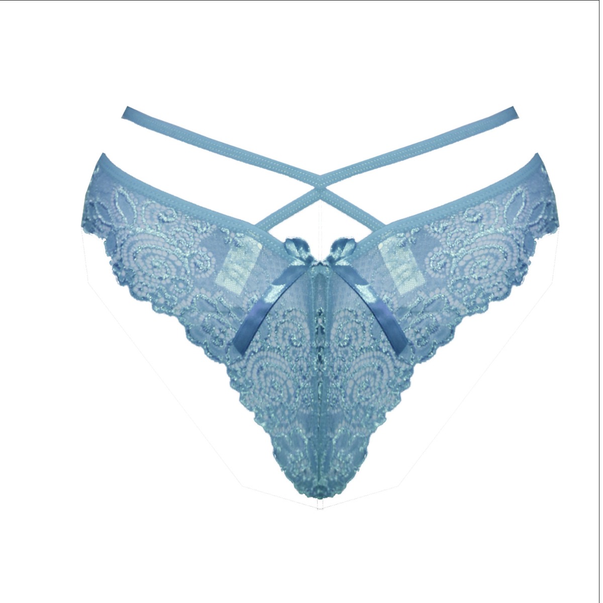 SLIP BRAZILIAN HANA ΜΕ ΛΑΣΤΙΧΟ 37012 ΜΠΛΕ