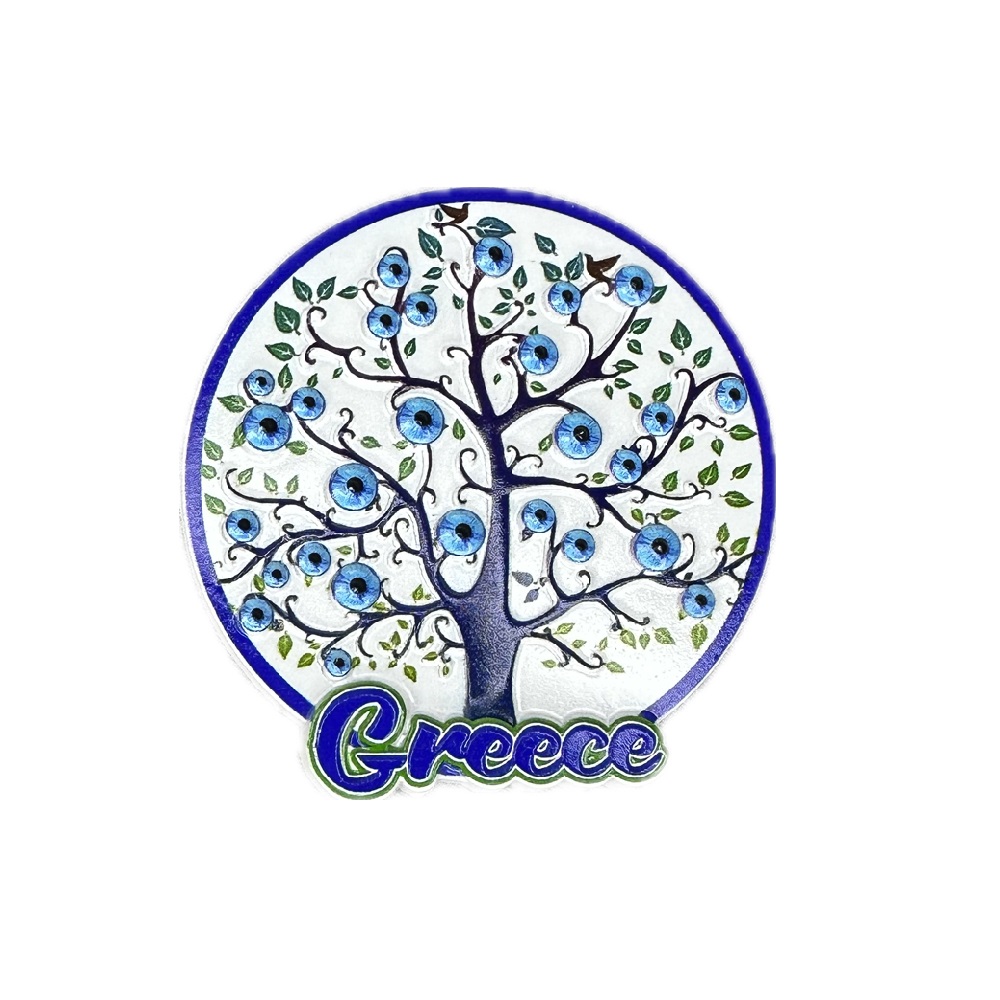 ΣΟΥΒΕΝΙΡ ΜΑΓΝΗΤΑΚΙ ΓΥΨΙΝΟ GREECE ΔΕΝΤΡΟ ΜΕ ΜΑΤΑΚΙΑ