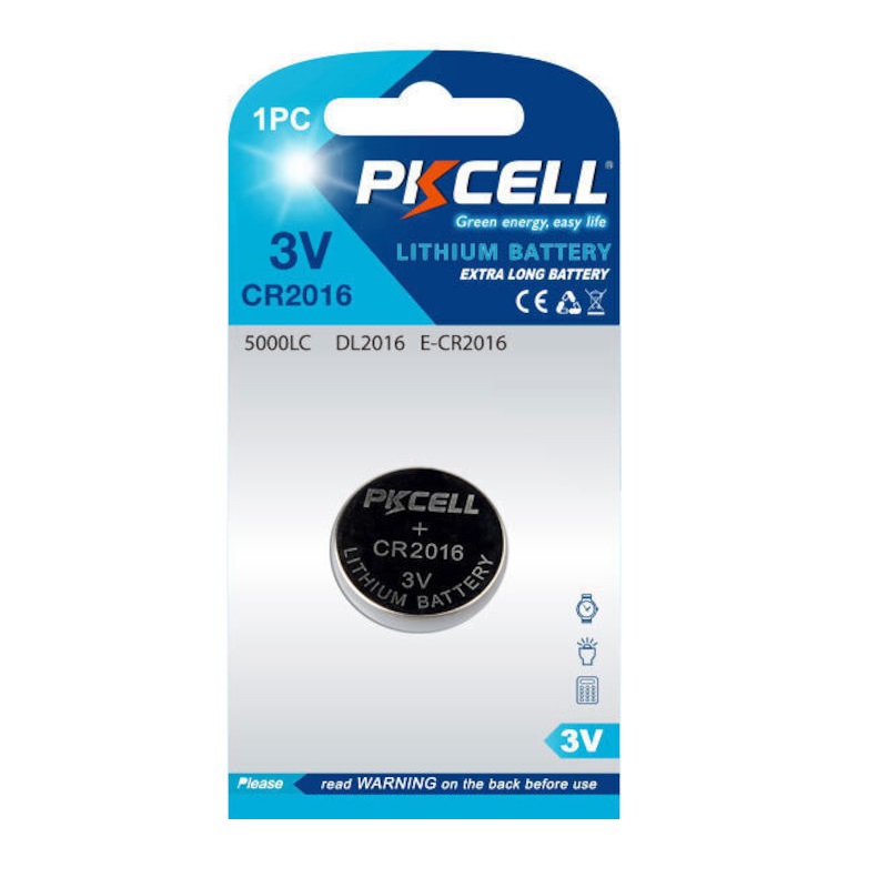 ΜΠΑΤΑΡΙΑ PKCELL ΛΙΘΙΟΥ CR2016 3V 1 TEM