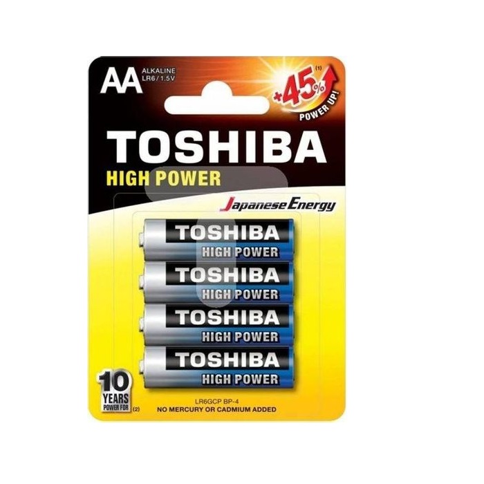 ΜΠΑΤΑΡΙΕΣ TOSHIBA AA (LR 6) 4ΑΔΑ
