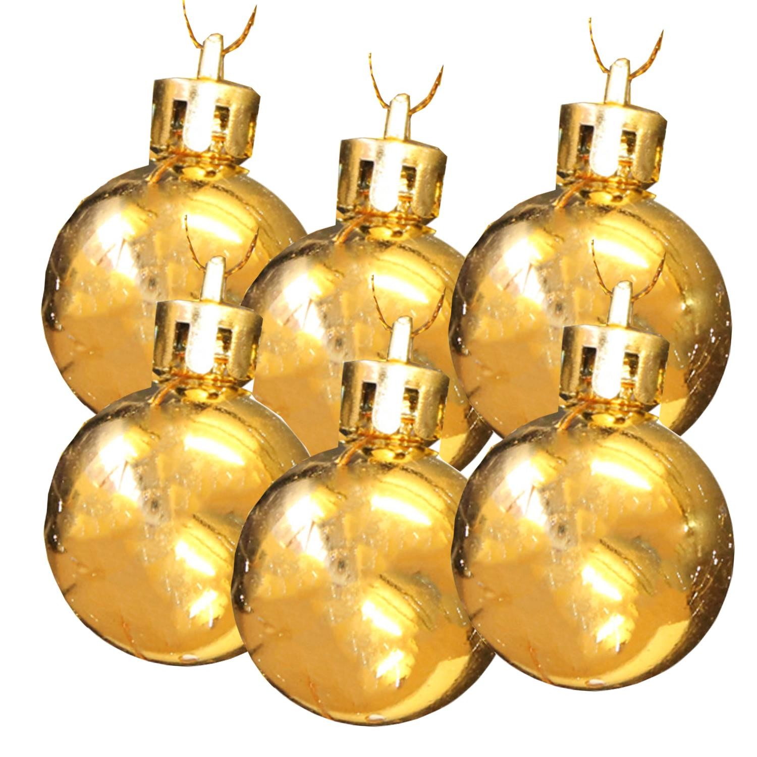 ΜΠΑΛΕΣ 4 εκ. 6 ΤΕΜ ΧΡΥΣΕΣ ΓΥΑΛΙΣΤΕΡΕΣ