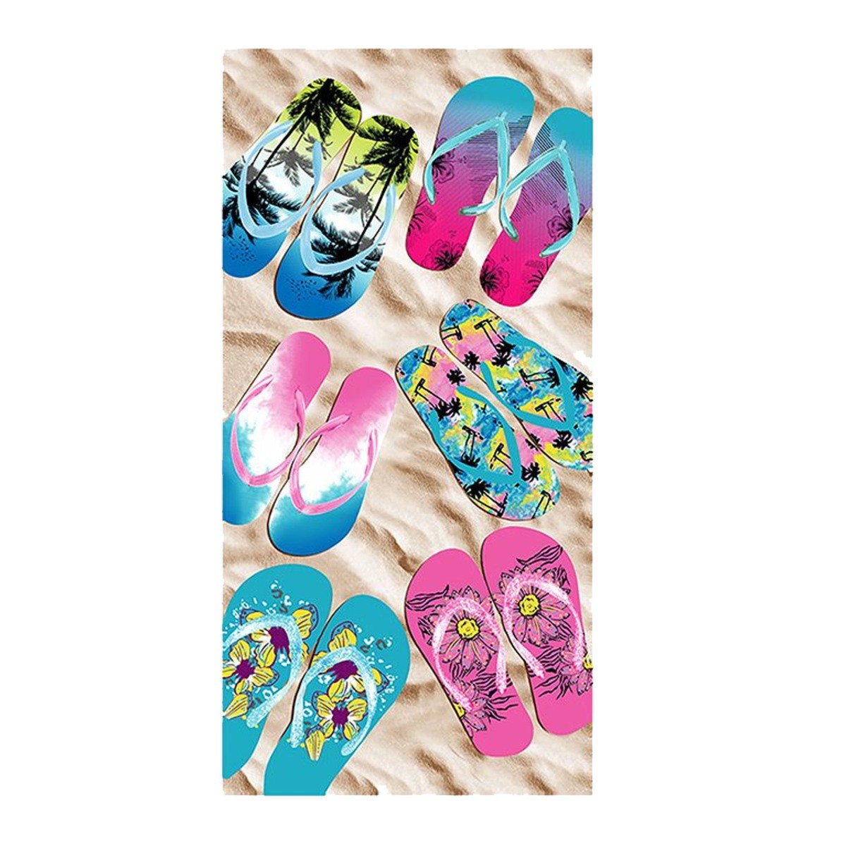 ΠΕΤΣΕΤΑ ΘΑΛΑΣΣΗΣ MICROFIBER "FLIP FLOPS"