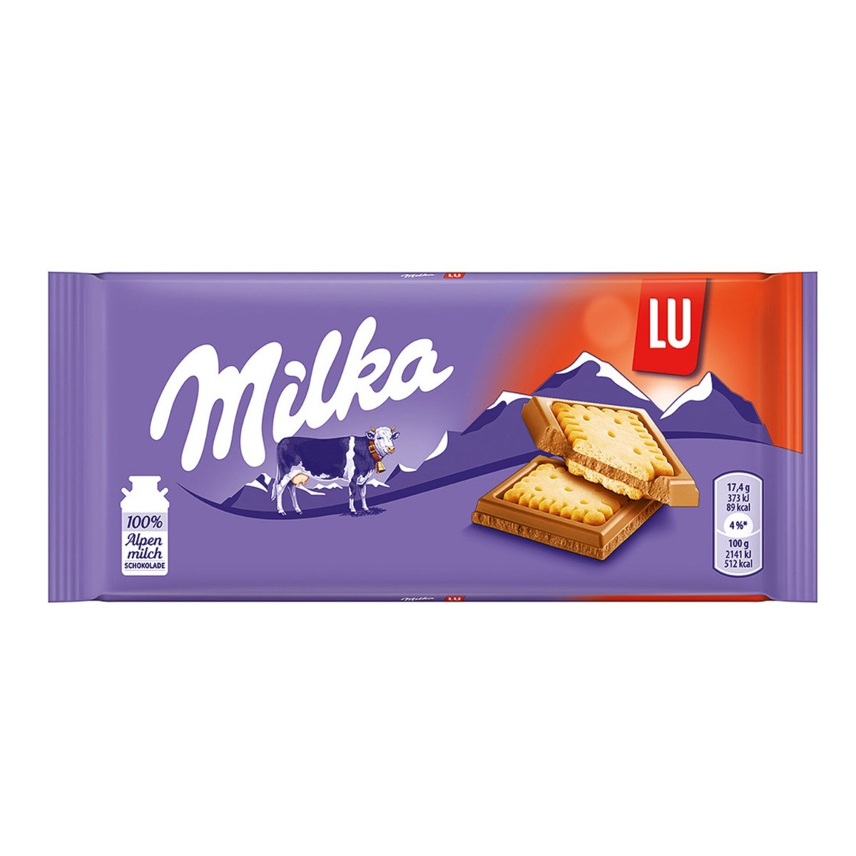 ΣΟΚΟΛΑΤΑ MILKA BISCUIT LU 87gr