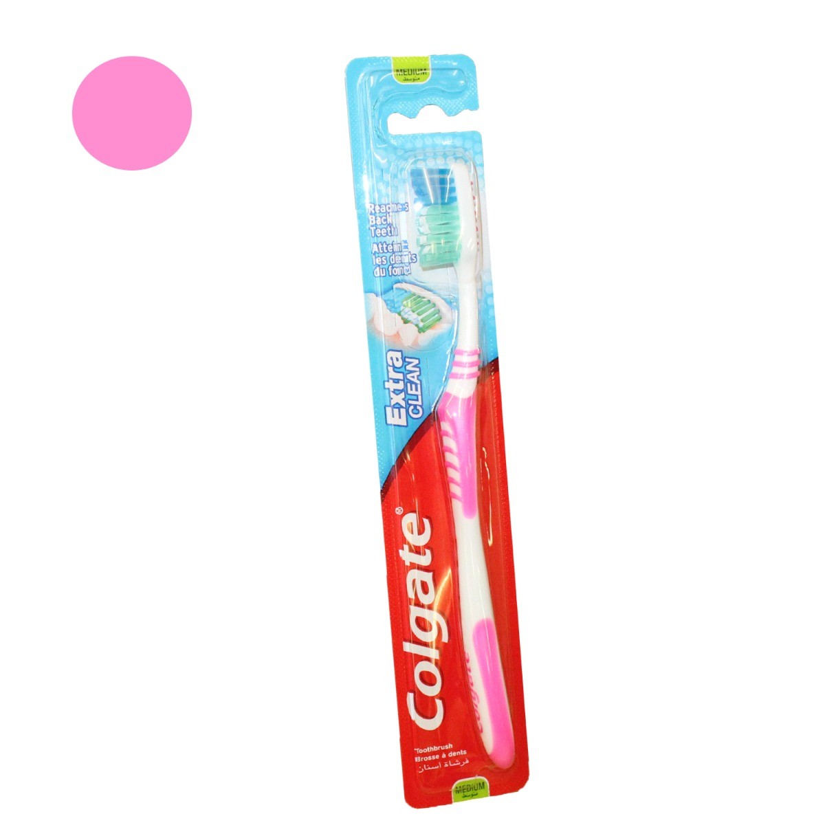ΟΔΟΝΤΟΒΟΥΡΤΣΑ COLGATE EXTRA CLEAN ΡΟΖ ΜΕΤΡΙΑ