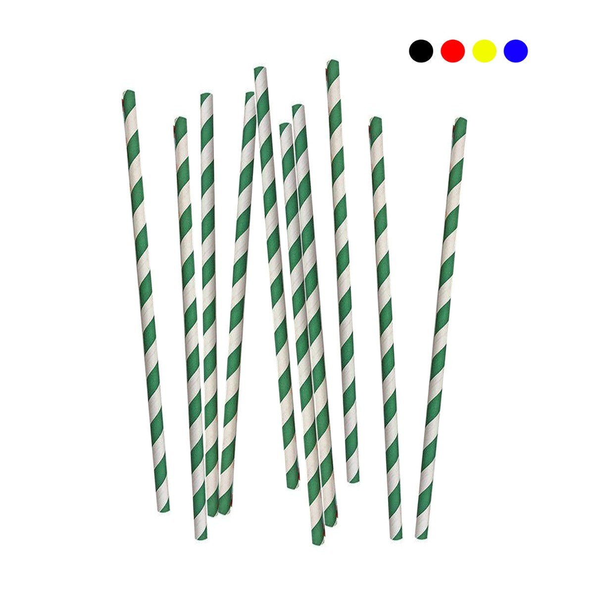 ΚΑΛΑΜΑΚΙΑ ΧΑΡΤΙΝΑ 10 ΤΕΜ ΡΙΓΕ ΠΟΛΥΧΡΩΜΑ