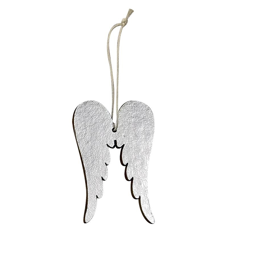 ΚΡΕΜΑΣΤΟ ΣΤΟΛΙΔΙ ΦΤΕΡΑ ΑΓΓΕΛΟΥ ΑΣΗΜΙ 8x5cm