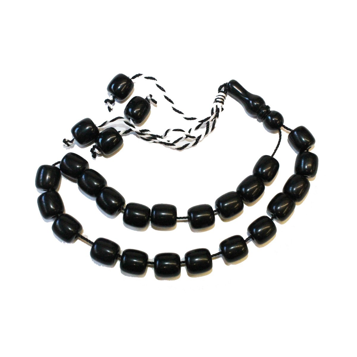 ΚΟΜΠΟΛΟΪ ΜΑΥΡΟ ΜΕ ΚΑΡΩ ΚΟΡΔΟΝΙ