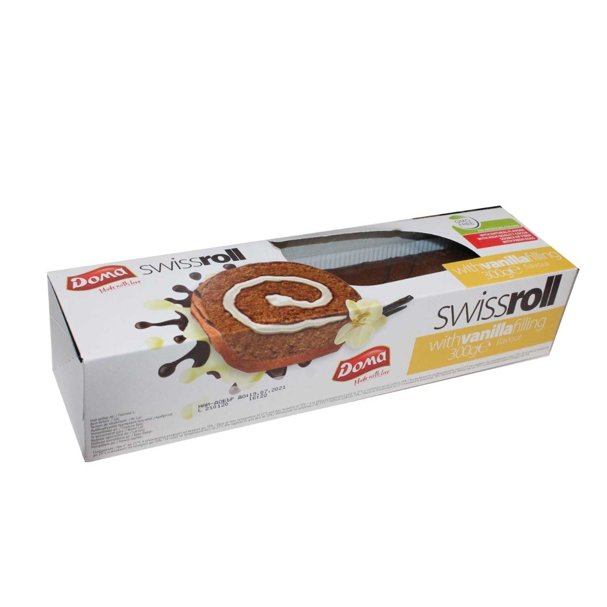 ΚΕΪΚ ΡΟΛΟ ΚΑΚΑΟ ΜΕ ΒΑΝΙΛΙΑ 300gr