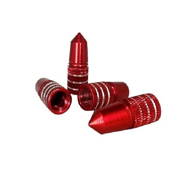 ΒΑΛΒΙΔΕΣ-ΤΑΠΕΣ-ΚΑΠΑΚΙΑ ΕΛΑΣΤΙΚΩΝ ΑΥΤΟΚΙΝΗΤΟΥ ΜΕΤΑΛΛΙΚΕΣ ΣΕΤ 4 ΤΕΜΑΧΙΩΝ ΚΟΚΚΙΝΕΣ 12mm