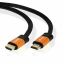 ΚΑΛΩΔΙΟ HDMI 1.5m BRAIDED ΜΑΥΡΟ