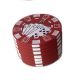 ΤΡΙΦΤΗΣ-GRINDER ΜΕΤΑΛΛ+ΠΛΑΣΤ 40Χ26mm 2 ΘΕΣΕΩΝ POKER RED