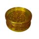 ΤΡΙΦΤΗΣ-GRINDER ΠΛΑΣΤ.60Χ24mm 2 ΘΕΣΕΩΝ ΚΙΤΡΙΝΟΣ LEONFLAME