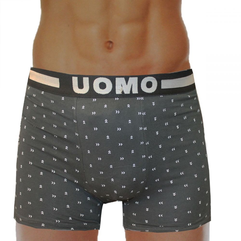 BOXER UOMO FEI RUN ΓΚΡΙ ΣΚΟΥΡΟ