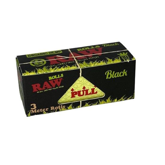 ΡΟΛΟ ΤΣΙΓΑΡΟΧΑΡΤΟ RAW BLACK ORGANIC HEMP KING SIZE 3m