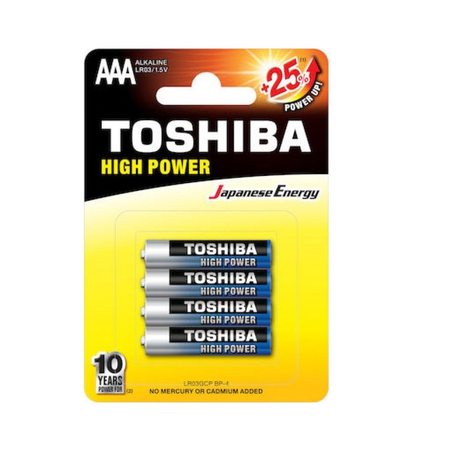 ΜΠΑΤΑΡΙΕΣ TOSHIBA AAA (LR 6)  4ΑΔΑ 