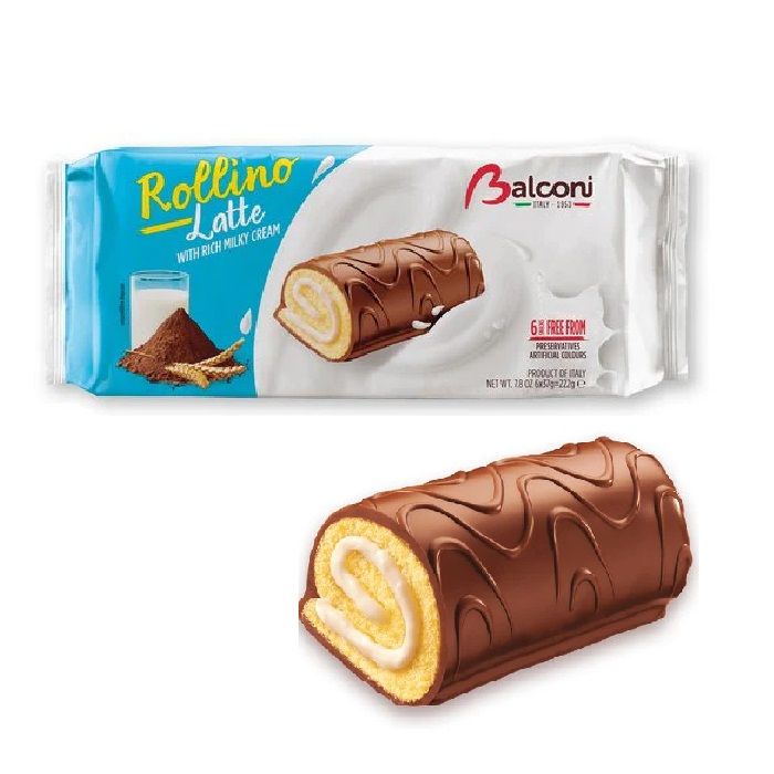 ΚΕΪΚ BALCONI ROLLINO ΡΟΛΟ ΓΑΛΑ & ΣΟΚΟΛΑΤΑ 37gr
