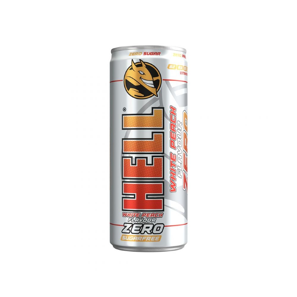 ENERGY DRINK HELL ZERO WHITE PEACH 250ml