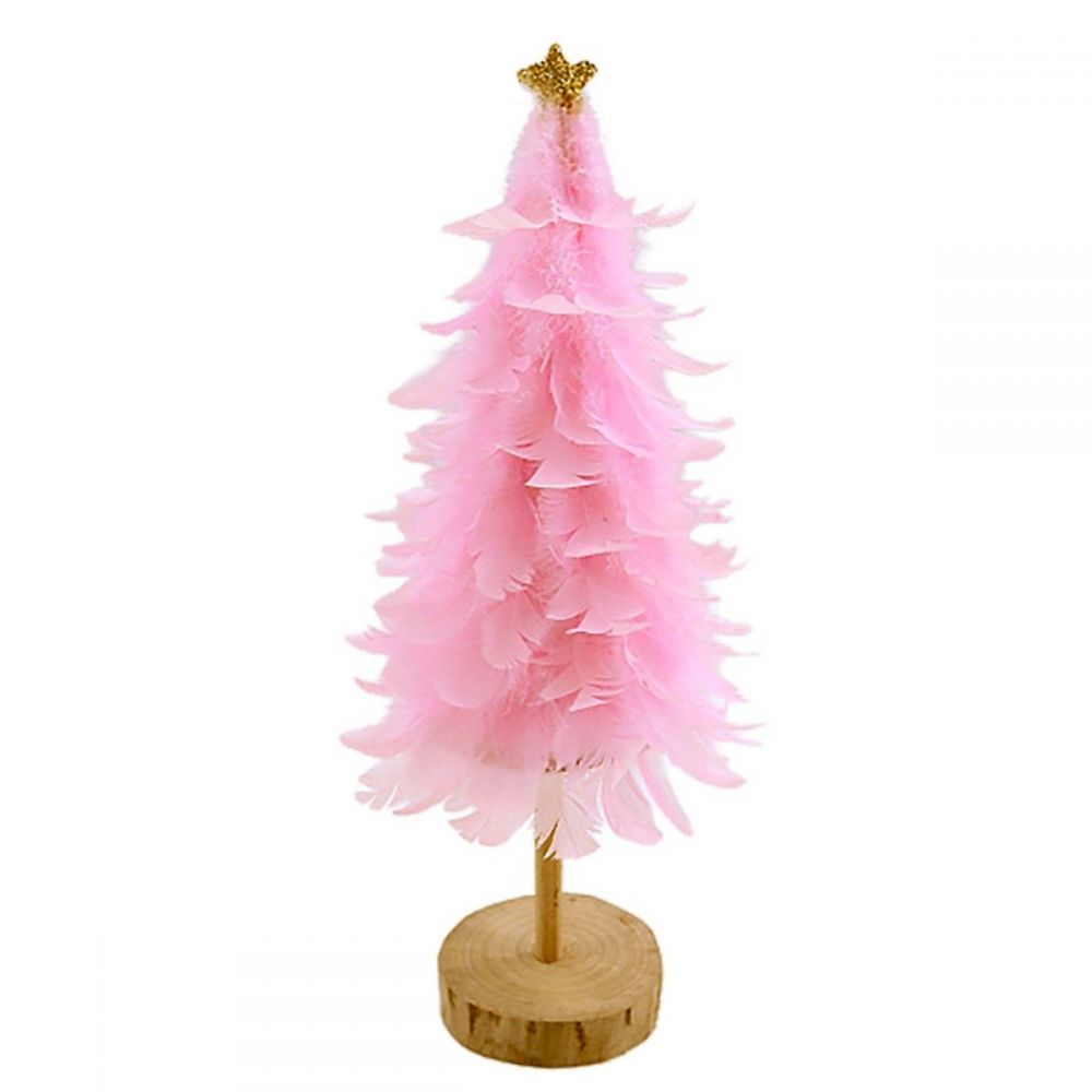 ΕΠΙΤΡΑΠΕΖΙΟ ΔΕΝΤΡΑΚΙ ΜΕ ΦΤΕΡΑ ΡΟΖ 33x12cm