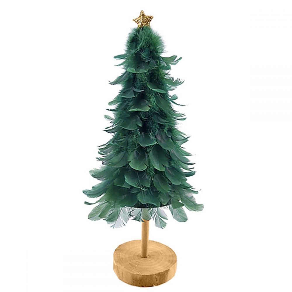 ΕΠΙΤΡΑΠΕΖΙΟ ΔΕΝΤΡΑΚΙ ΜΕ ΦΤΕΡΑ ΠΡΑΣΙΝΑ 33x12cm