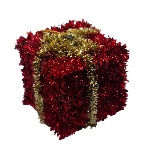 ΔΙΑΚΟΣΜΗΤΙΚΟ ΔΩΡΟ TINSEL ΚΟΚΚΙΝΟ 8,5cm