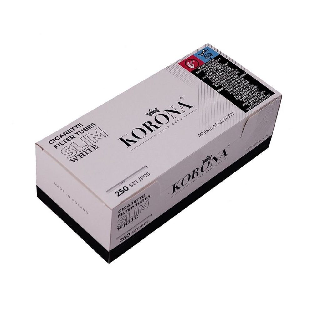 ΤΣΙΓΑΡΟΣΩΛΗΝΕΣ KORONA SLIM ΜΕ ΛΕΥΚΟ ΦΙΛΤΡΟ 250 TEM