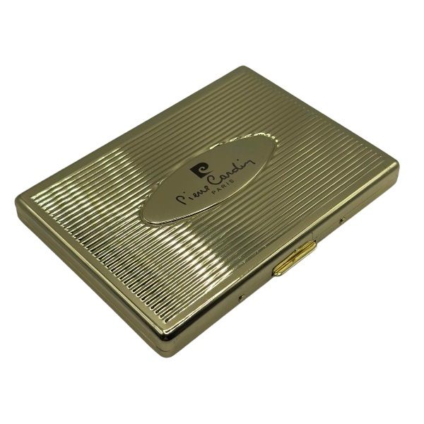 ΤΑΜΠΑΚΙΕΡΑ 20 ΤΣΙΓΑΡΩΝ PIERRE CARDIN ΧΡΥΣΗ ΜΕ ΚΟΥΤΙ ΔΩΡΟΥ 10x7.5cm 