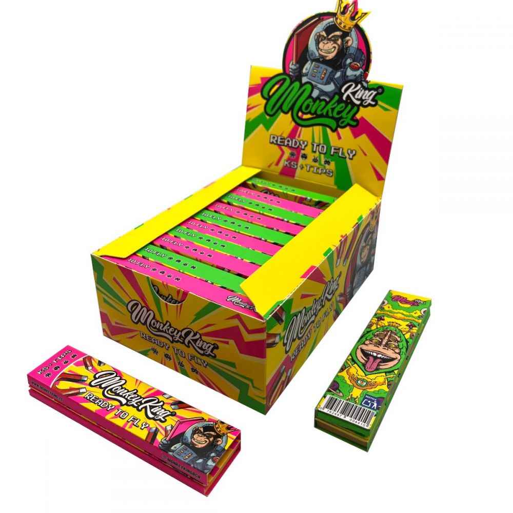 ΤΣΙΓΑΡΟΧΑΡΤΟ MONKEY PACK KING SIZE READY TO FLY + ΤΖΙΒΑΝΕΣ 32 ΦΥΛΛΑ