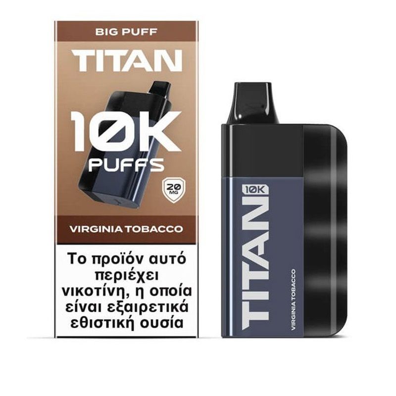 ΗΛΕΚΤΡ. ΤΣΙΓΑΡΟ GIGA 10.000PUFFS TITAN VIRGINIA TOBACCO