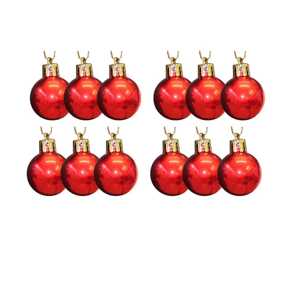 ΜΠΑΛΕΣ 3 εκ. 12 ΤΕΜ ΚΟΚΚΙΝΕΣ ΓΥΑΛΙΣΤΕΡΕΣ