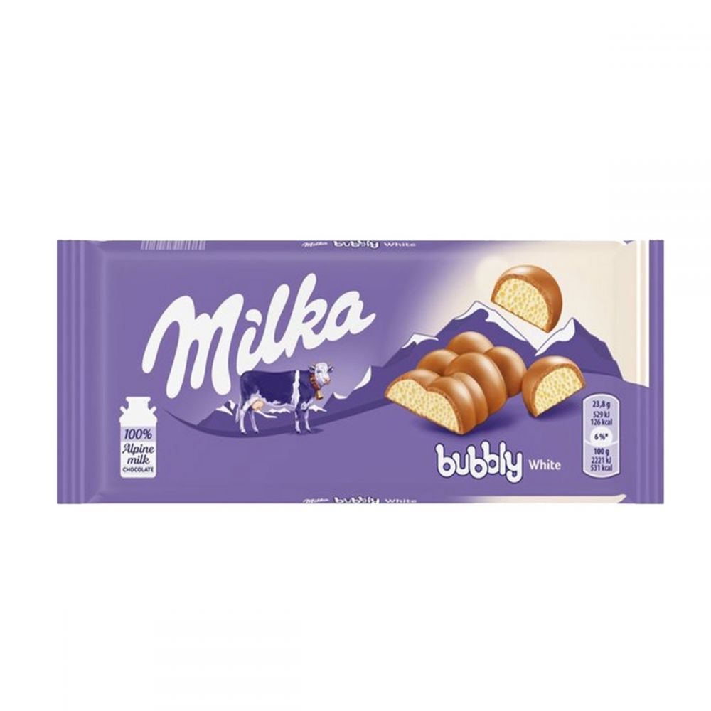 ΣΟΚΟΛΑΤΑ MILKA BUBBLY WHITE 95gr