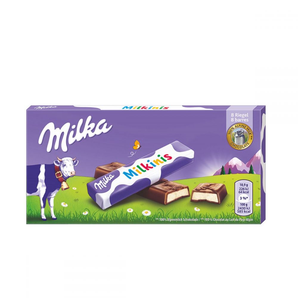 ΣΟΚΟΛΑΤΑ MILKA MILKINIS (8 STICKS) 87gr