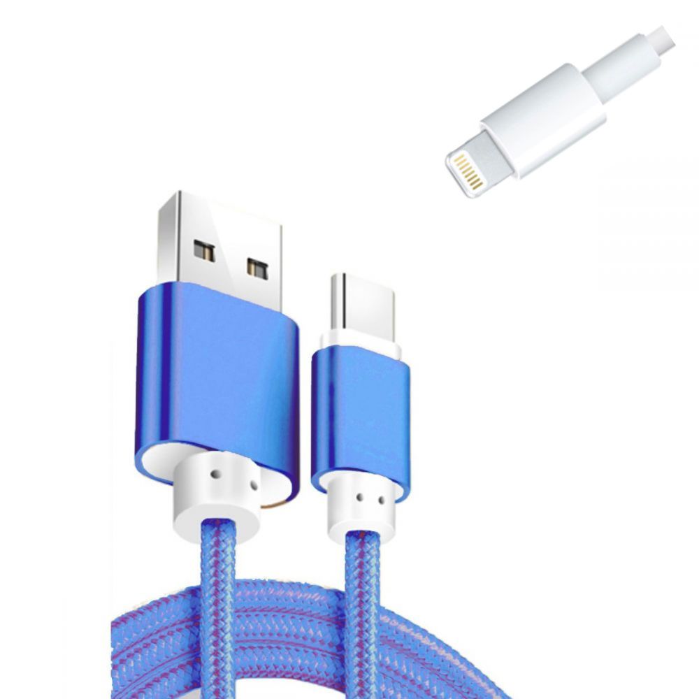 ΚΑΛΩΔΙΟ ΦΟΡΤΙΣΗΣ LIGHTNING (IPHONE) ΜΠΛΕ 164cm