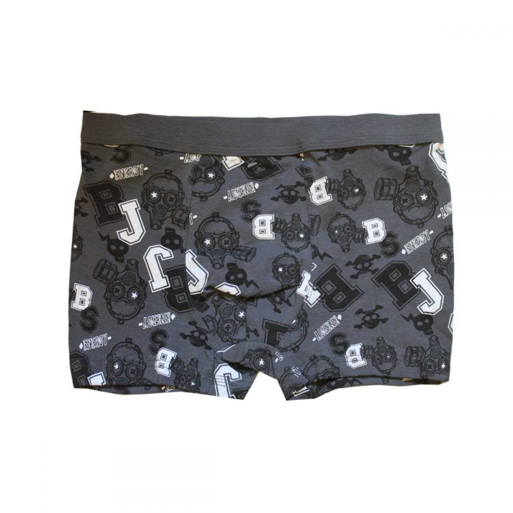 BOXER B. JOBSEN ΣΧΕΔΙΟ ΣΚΟΥΡΟ ΓΚΡΙ-XXL