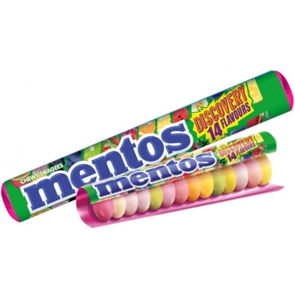 ΚΑΡΑΜΕΛΕΣ MENTOS DISCOVERY ΜΕ 14 ΓΕΥΣΕΙΣ 38gr