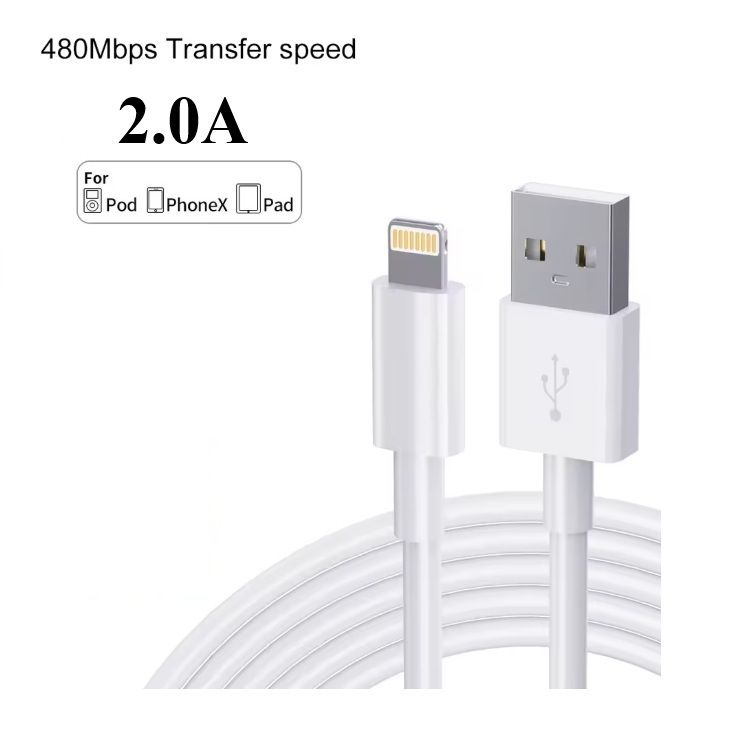 ΚΑΛΩΔΙΟ ΦΟΡΤΙΣΗΣ LIGHTNING (IPHONE) ΛΕΥΚΟ 94cm
