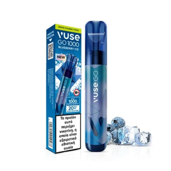 ΗΛ. ΤΣΙΓΑΡΟ 1 ΧΡΗΣΗΣ VUSE GO BLUEBERRY ICE 2ml 20mg 1000 PUFFS