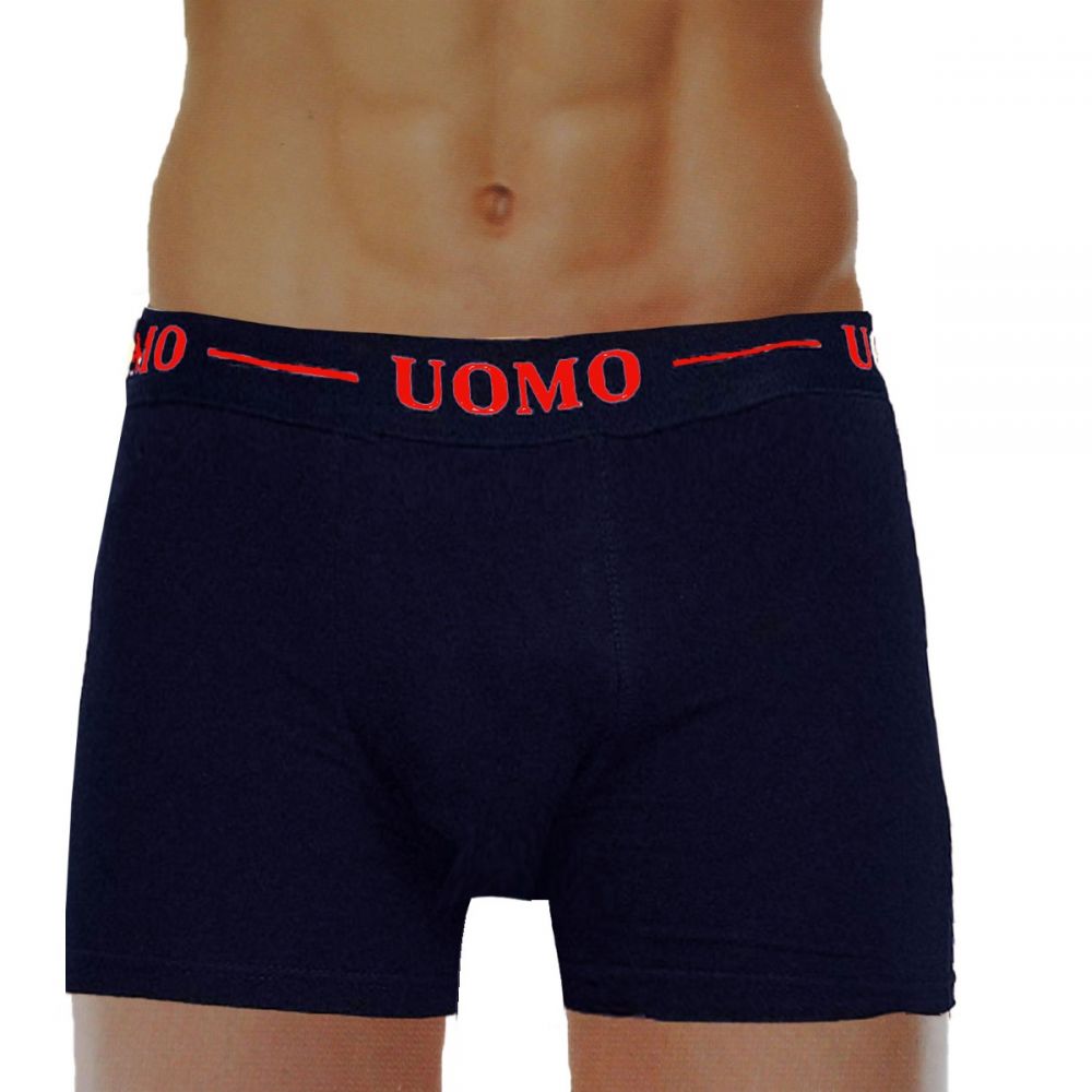 BOXER UOMO ΜΠΛΕ-ΚΟΚΚΙΝΟ-L