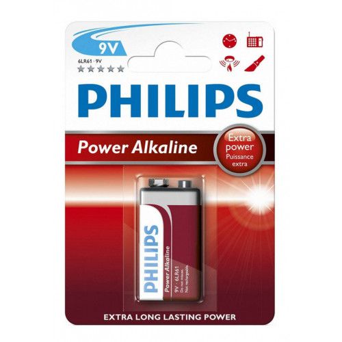 ΜΠΑΤΑΡΙΕΣ PHILIPS 9V (6LR1) ALKALINE LONGER LASTING