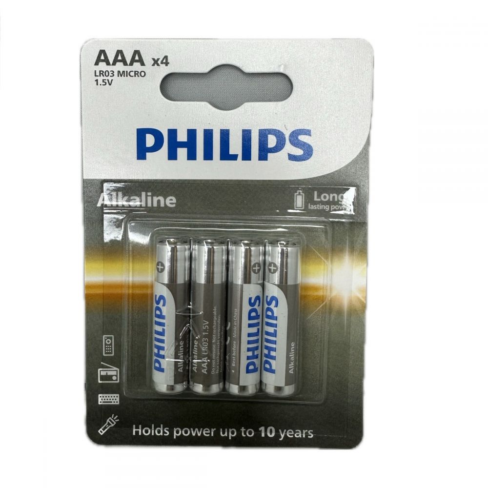 ΜΠΑΤΑΡΙΕΣ PHILIPS AAA (LR03) ALKALINE LONG LASTING