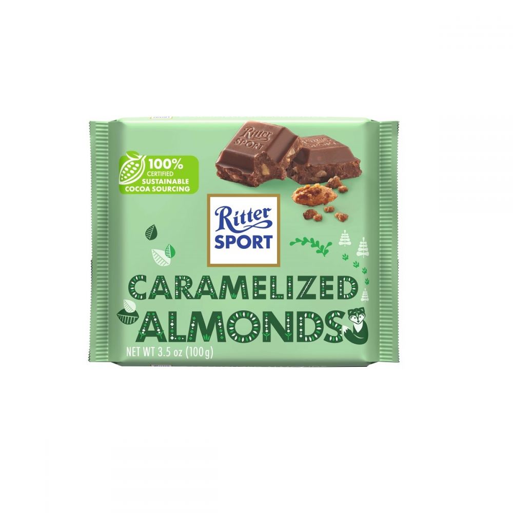 ΣΟΚΟΛΑΤΑ RITTER SPORT CARAMELIZED ALMONDS 100gr