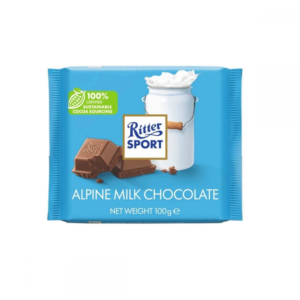 ΣΟΚΟΛΑΤΑ RITTER SPORT ALPINE MILK 100gr