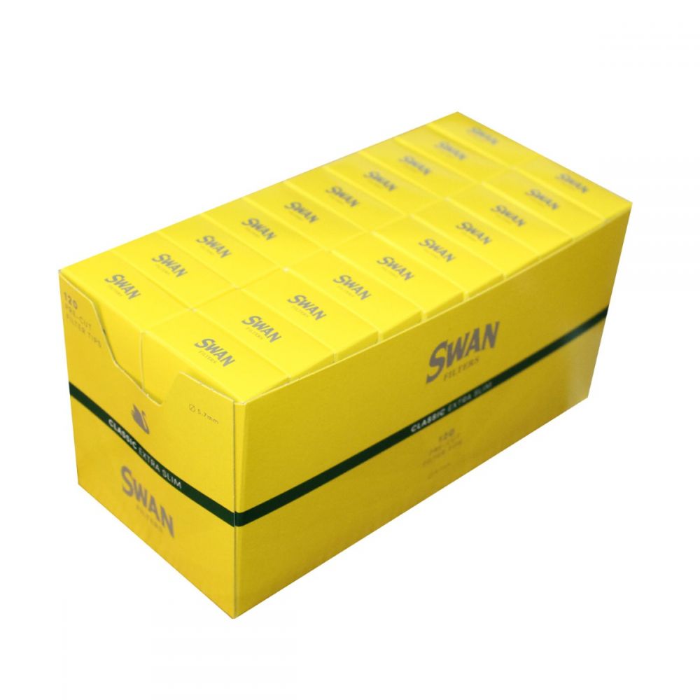 ΦΙΛΤΡΑ SWAN EXTRA SLIM 5.7mm 120Φ ΠΑΚΕΤΟ 20ΑΔΑ 