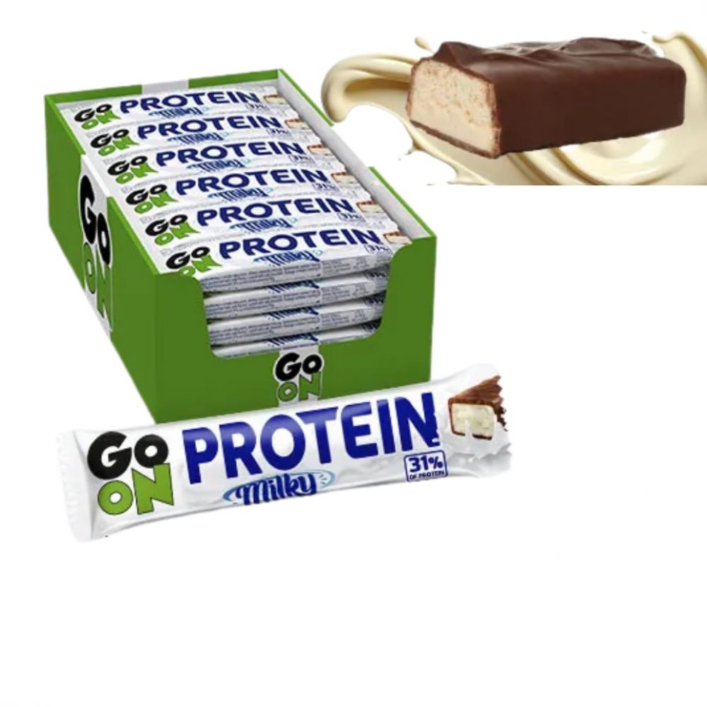 PROMOBOX 24TMX ΜΠΑΡΑ ΠΡΩΤΕΪΝΗΣ GO ON HIGH PROTEIN 31% MILKY 45gr 