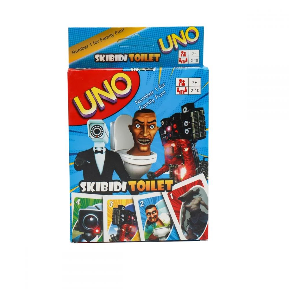 ΚΑΡΤΕΣ UNO SKIBIDI TOILET με 108 κάρτες