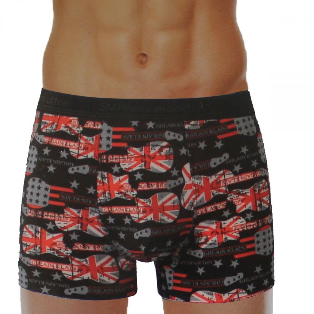 BOXER SMPREMIUM ΜΑΥΡΟ ΜΕ ΕΛΑΣΤΙΚΕΣ ΜΙΚΡΟΪΝΕΣ-XL