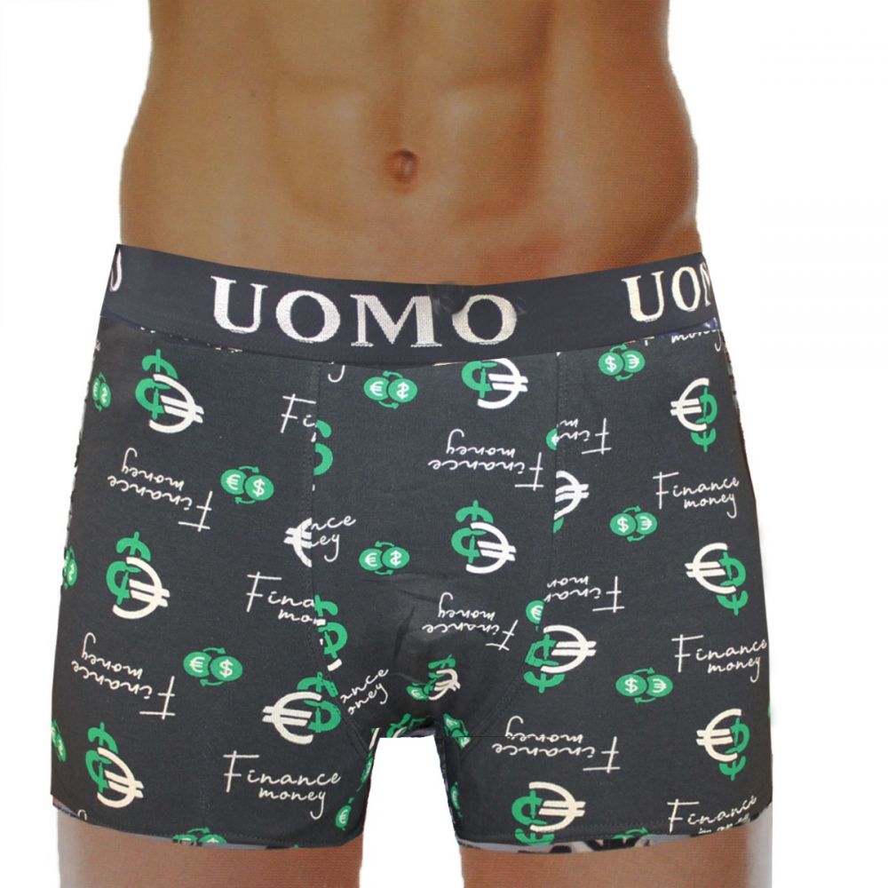 BOXER UOMO ΣΧΕΔΙΟ ΠΡΑΣΙΝΟ-L
