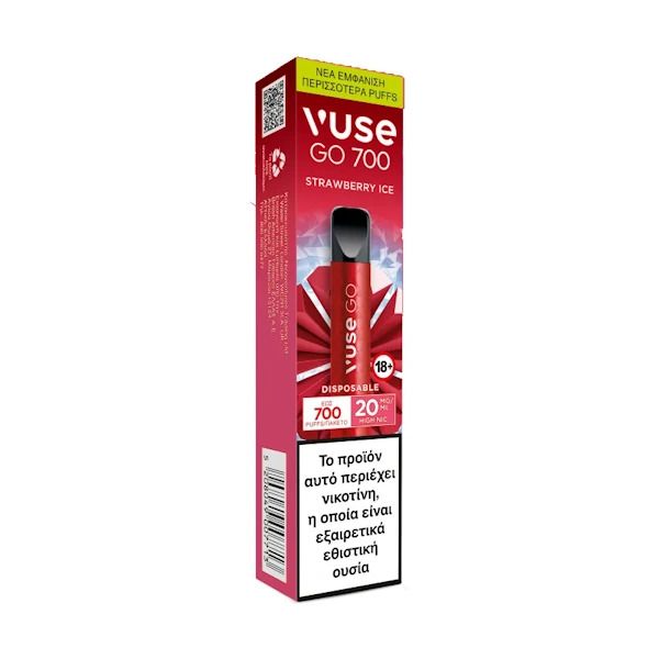 ΗΛ. ΤΣΙΓΑΡΟ 1 ΧΡΗΣΗΣ VUSE GO STRAWBERRY ICE 2ml 20mg 700 PUFFS