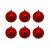 ΜΠΑΛΕΣ 10εκ. 6 ΤΕΜ ΚΟΚΚΙΝΕΣ ΓΥΑΛΙΣΤΕΡΕΣ