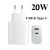 ΑΝΤΑΠΤΟΡΑΣ ΤΑΧΕΙΑΣ ΦΟΡΤΙΣΗΣ 20W ANDOWL USB & Type-C